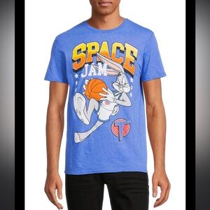 Blue Space Jam Graphic T-Shirt Men’s Sz. XL